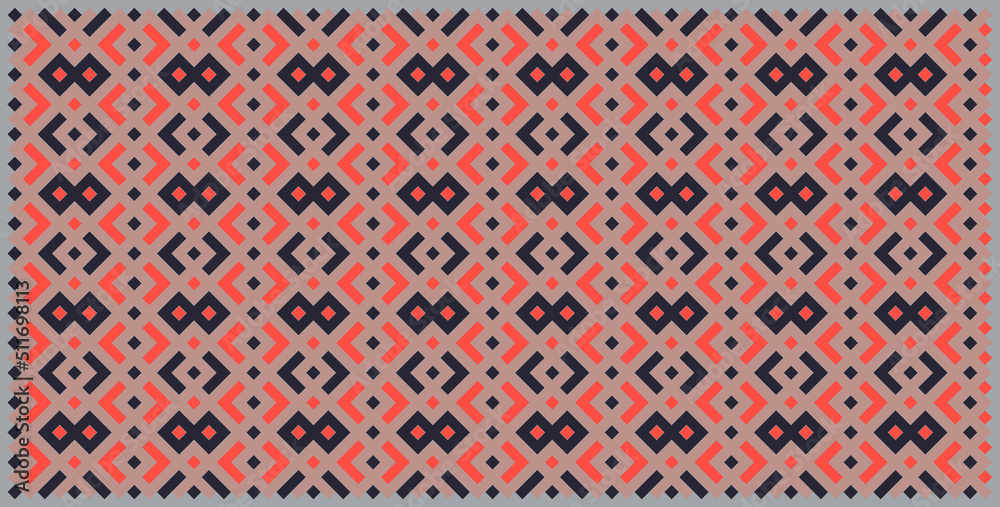 Multicolor truchet tiling connections illustration Multicolor truchet tiling connections illustration
