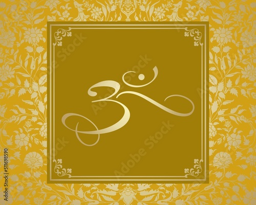 aum syllable , paisley design ,Hinduism , India	