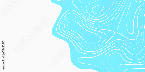 Abstract concept graphic element and geography scheme, Topographic line contour map background, geographic grid map, vector topographic map in blue and white colors.	