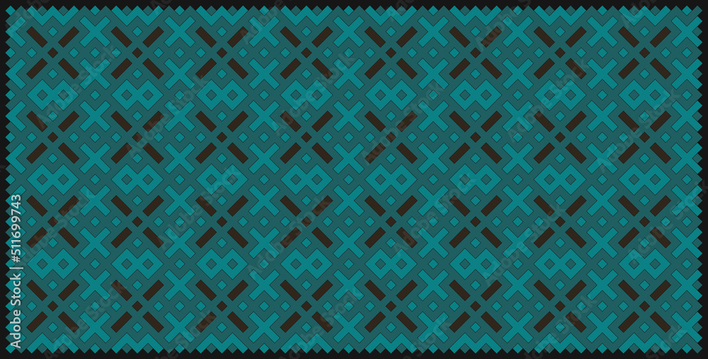 Multicolor truchet tiling connections illustration