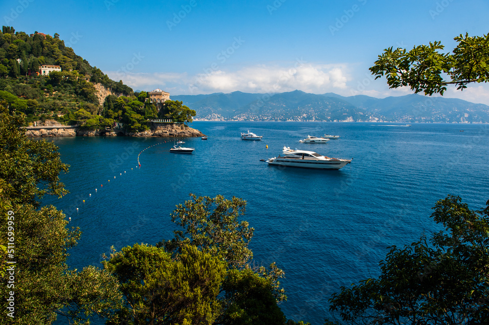 Portofino village on Ligurian coast in Italy