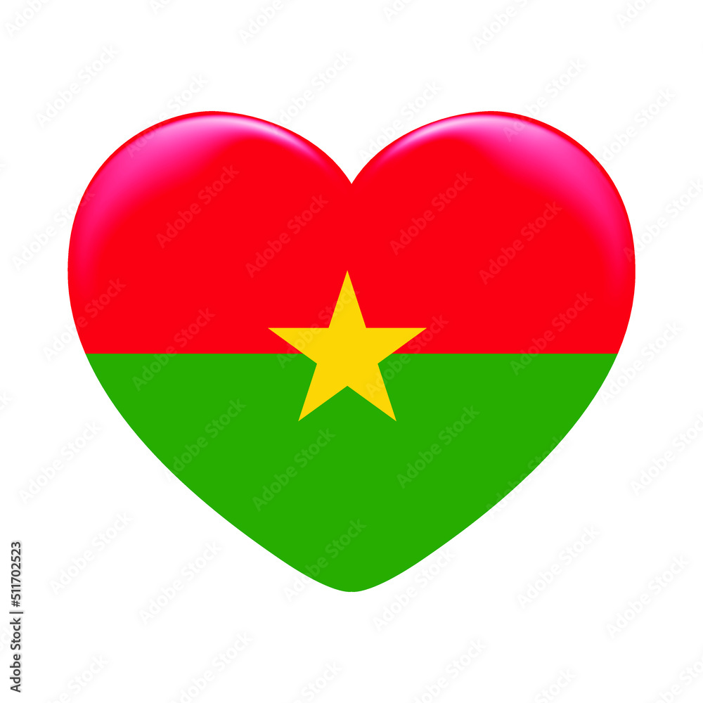 Burkina Faso flag icon isolated on white background. Burkina Faso flag. Flag icon glossy. Burkina Faso flag icon isolated on white background. Burkina Faso flag. Flag icon glossy.