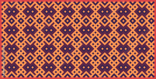 Multicolor truchet tiling connections illustration