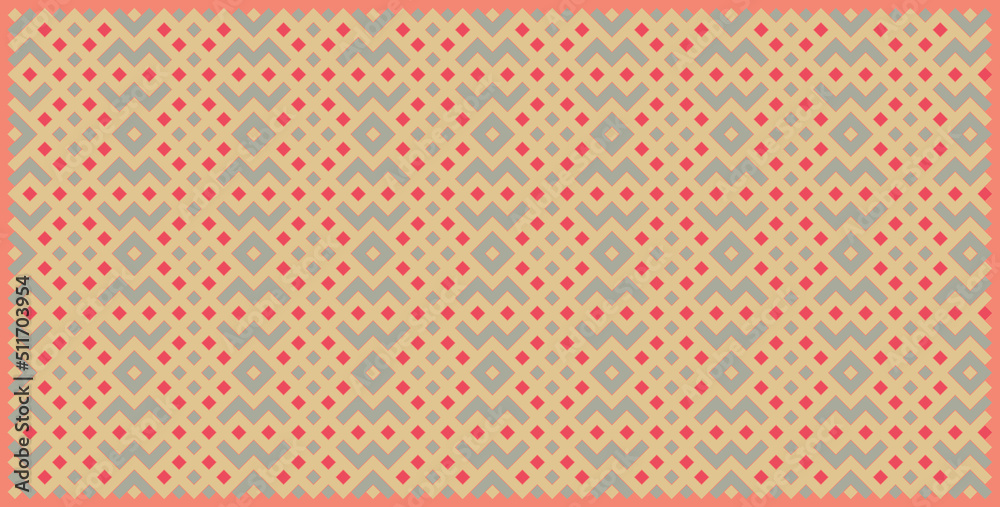 Multicolor truchet tiling connections illustration Multicolor truchet tiling connections illustration