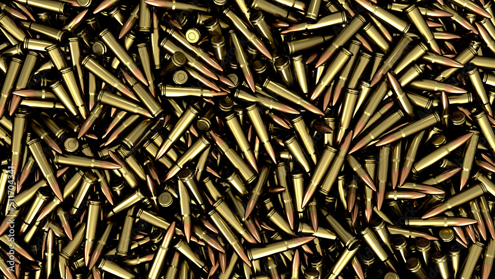 Pile of many bullets or ammunition top view ammunition background
Pile of many bullets or ammunition top view ammunition background