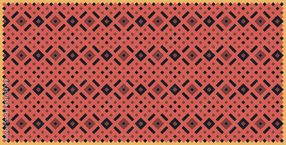 Multicolor truchet tiling connections illustration Multicolor truchet tiling connections illustration