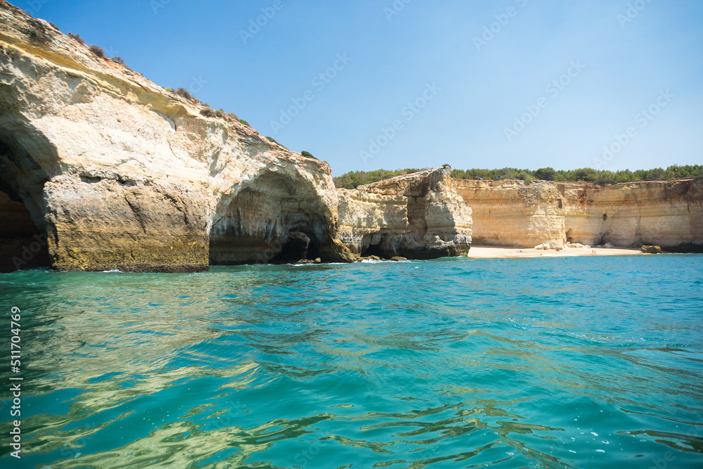 Algarve coast in Portugal