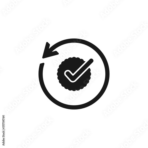 Returns guarantee icon isolated on white background