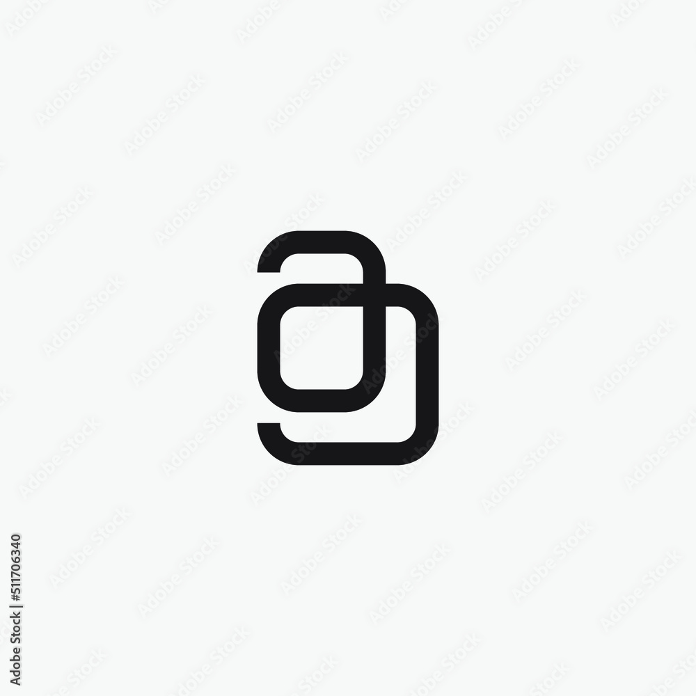 Initial letter AG monogram logo design. Initial letter AG monogram logo design.