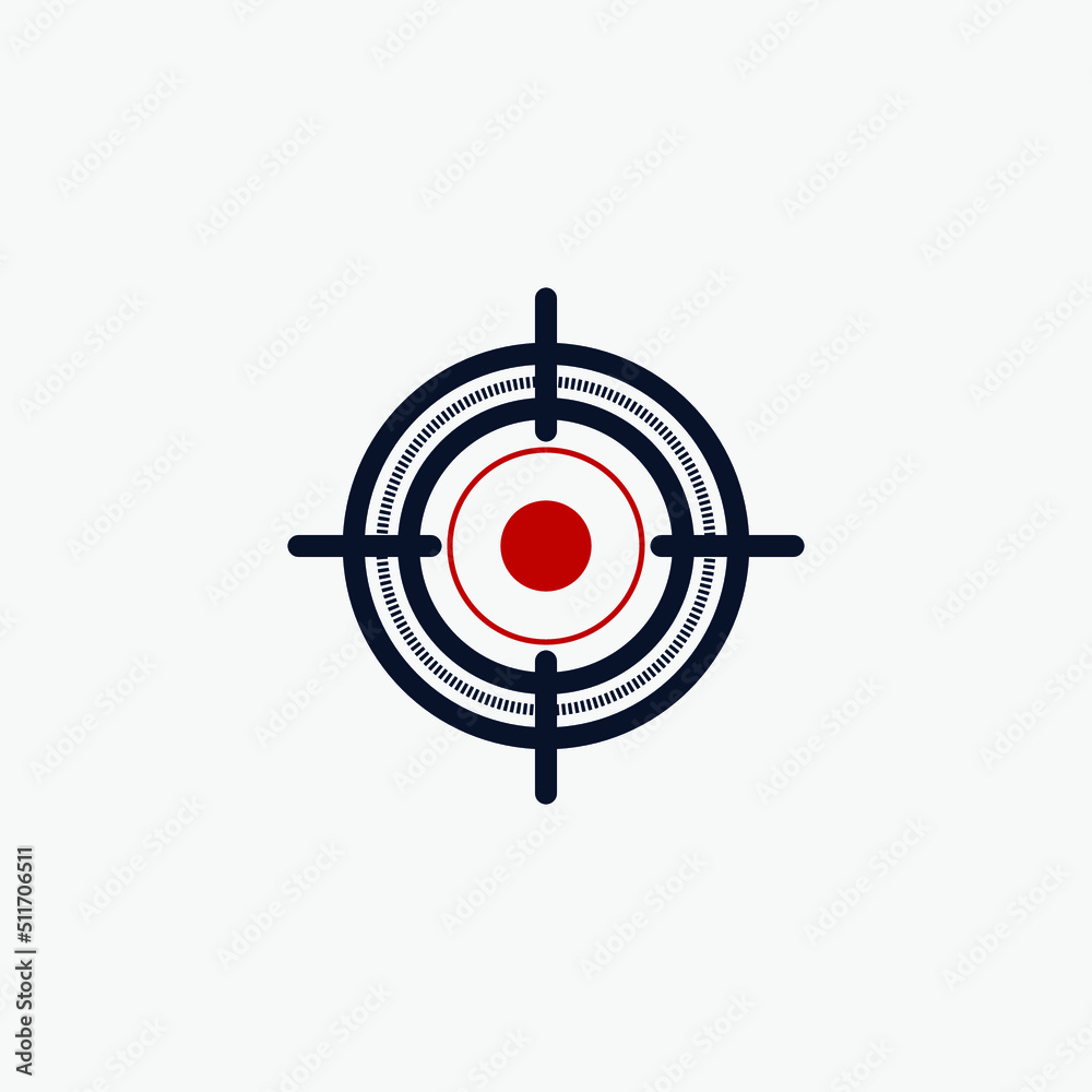 Shooting target vector illustration. Creative design. Shooting target vector illustration. Creative design.