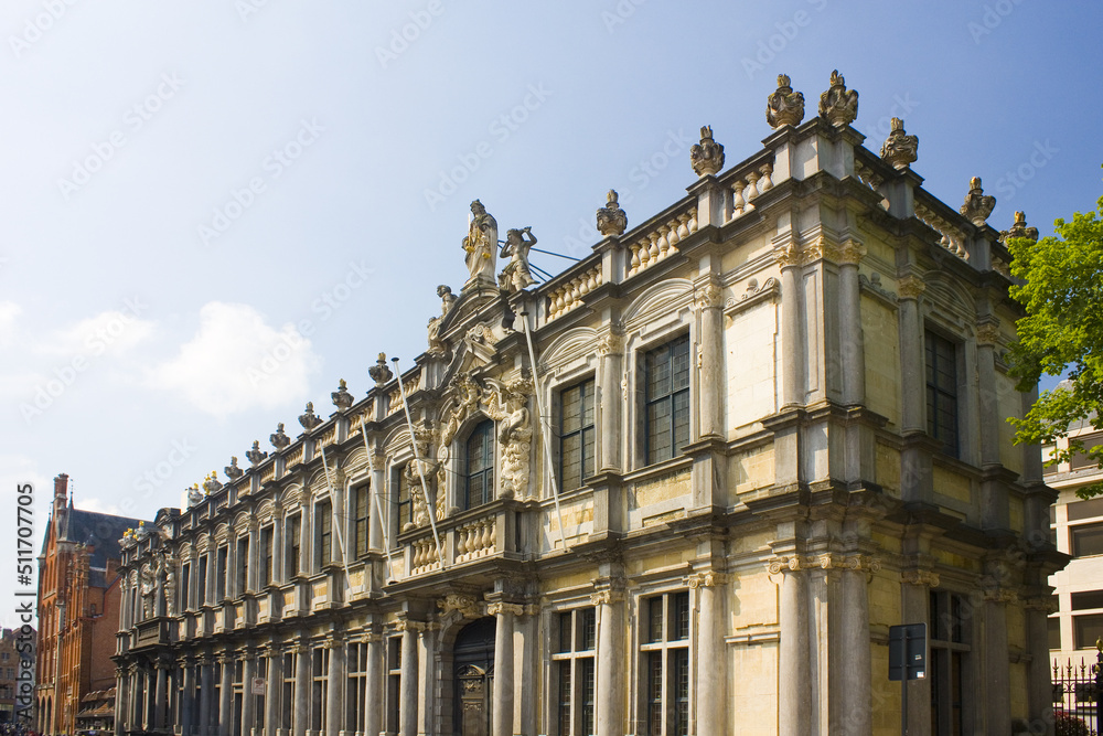 Bishop's Palace at Burg Square in Brugge, Belgium	
