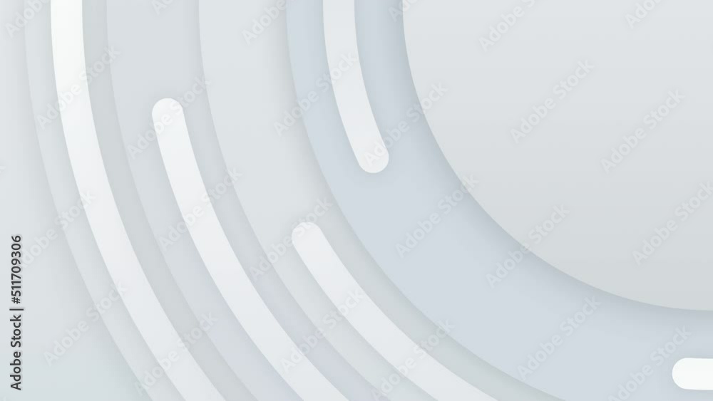 Slow Moving White Circular Background on Corner Right