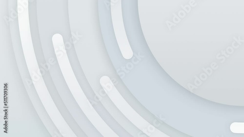 Slow Moving White Circular Background on Corner Right