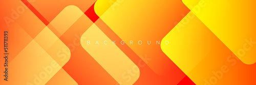 Abstract tech high contrast yellow and orange glossy stripes corporate background design banner pattern presentation web template