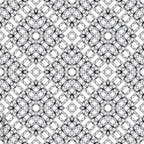 Geometric seamless pattern, ornament, fashion print, vector decorative texture.