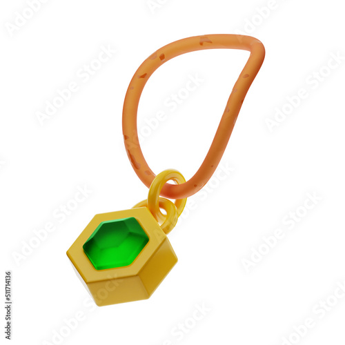 Konstfotografi Premium jewelry 3d rendering icon on isolated background
