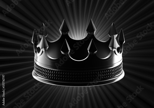 Black crown. Headdress symb...