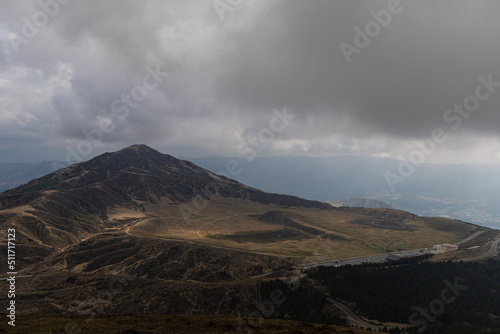 clouds over the mountains