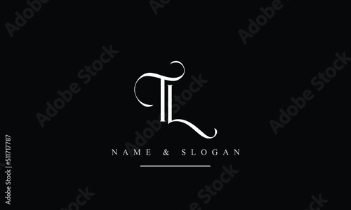 TL, LT, T, L abstract letters logo monogram photo