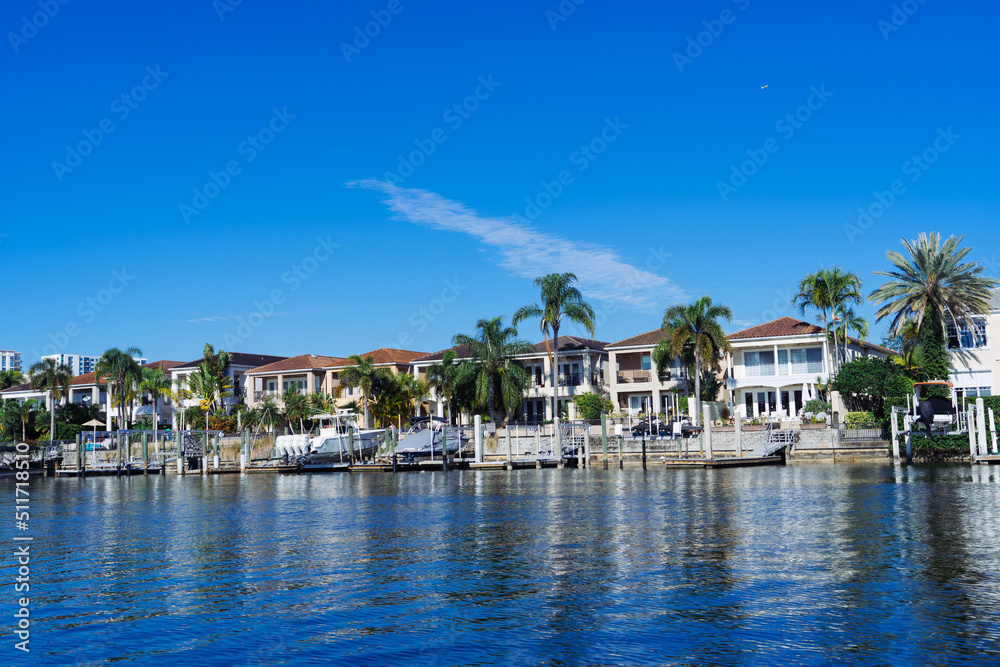 Tampa downtown and hillsborough river landscape	