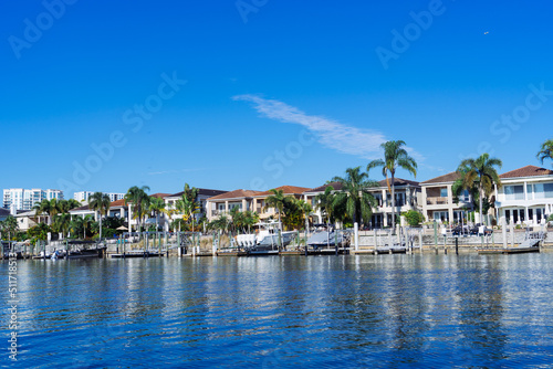 Beautiful Hillsborough bay bayshore waterfront house in Tampa, Florida  © Feng