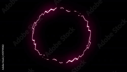 Neon electric FX pack of shape elements animation. Drag and drop, easily change colors.