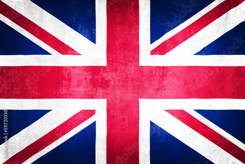 Grunge illustration of UK flag