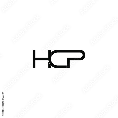 hcp letter original monogram logo design © ahmad ayub prayitno