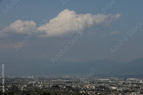 clouds over the city