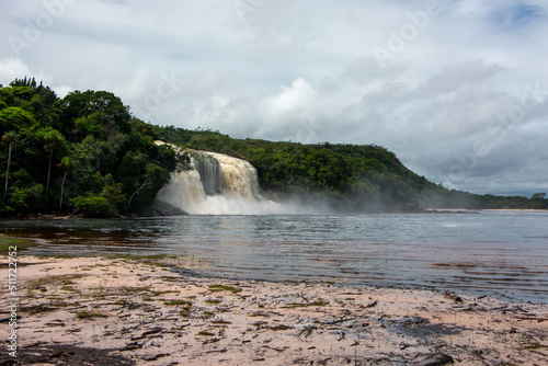 Waterfalls. Carrao river. National park Canaima. Rain forest. Venezuela