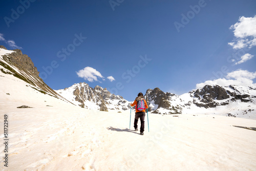 hiker in mountains travel, avusor, debecelana, turkey,  © umit ozturk