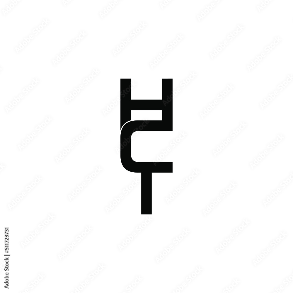 hct letter original monogram logo design hct letter original monogram logo design