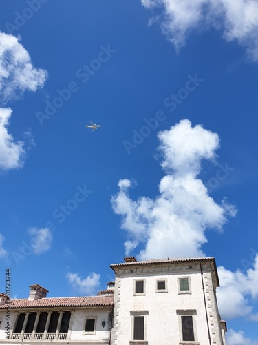  plane in the sky