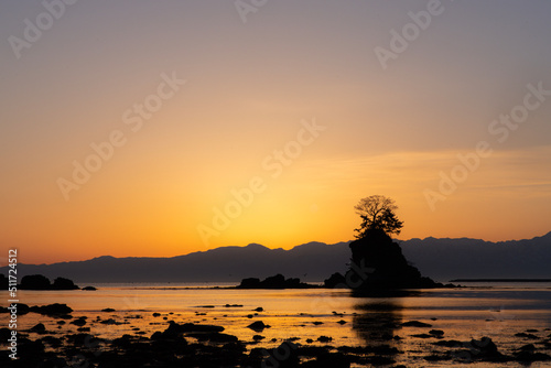 sunset on the beach