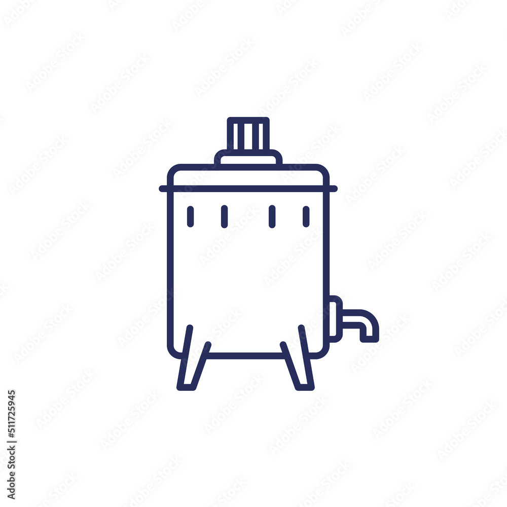 Honey extractor line icon, beekeeping and apiculture Honey extractor line icon, beekeeping and apiculture