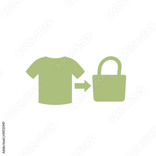 upcycling icon, reuse old clothes
