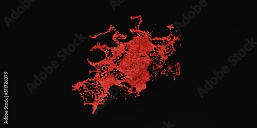 Illustration of Blood 3D Rendering HD