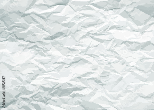Neutral background with crumpled paper effect. Gray crumpled sheet of paper