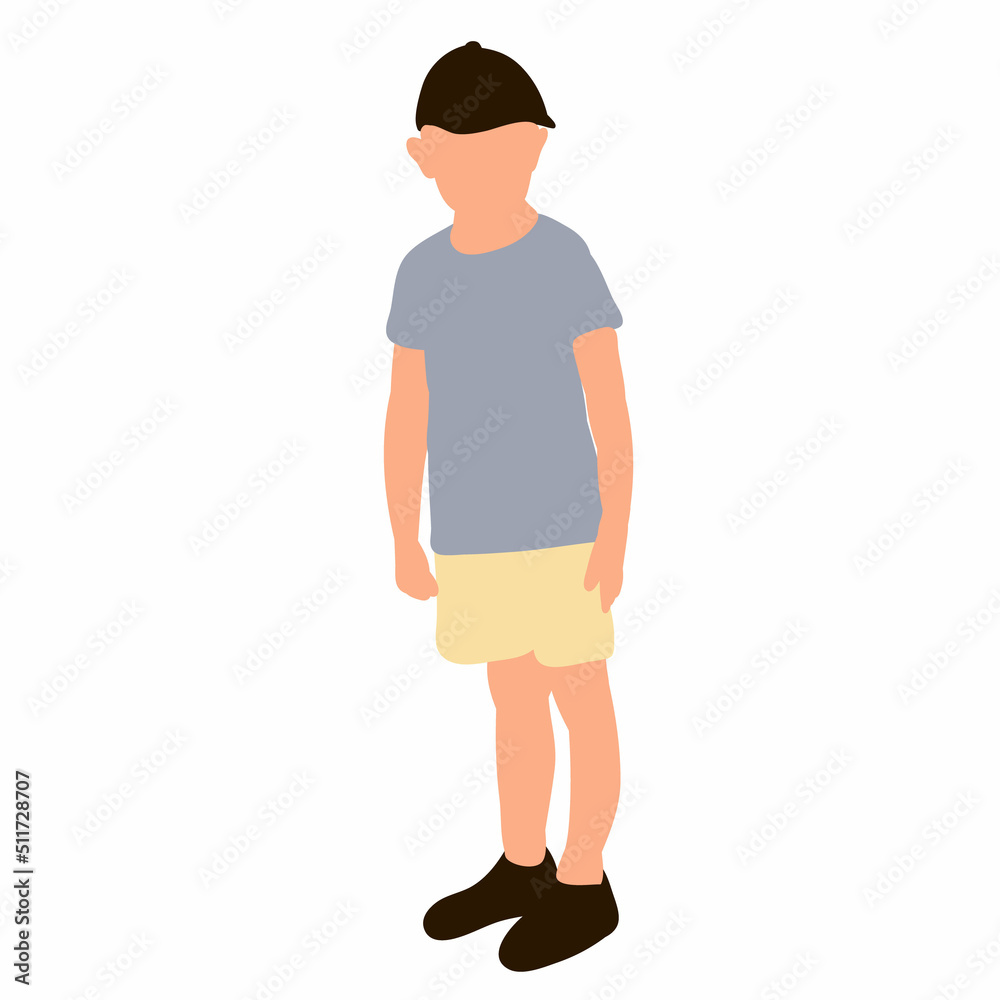 child, boy in flat design, isolated vector child, boy in flat design, isolated vector