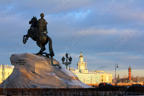 Peter 1 monument in Saint-petersburg