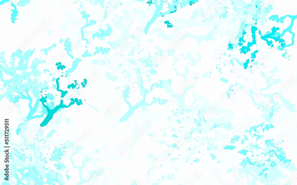 Light Green vector elegant pattern with leaves, branches.