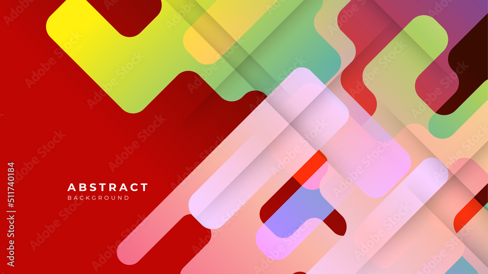 Modern colorful red pink and green abstract background for business presentation design template with geometric shapes Modern colorful red pink and green abstract background for business presentation design template with geometric shapes