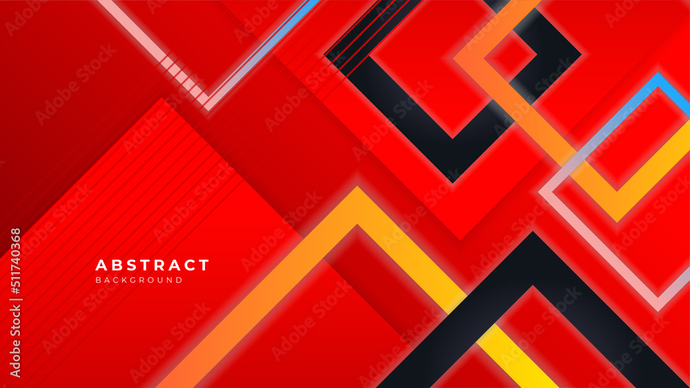 Modern colorful red yellow and black abstract background for business presentation design template with geometric shapes Modern colorful red yellow and black abstract background for business presentation design template with geometric shapes
