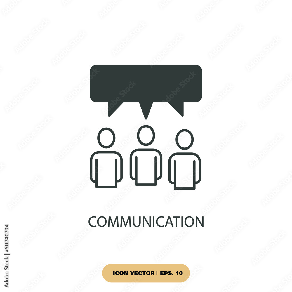 Fototapeta premium communication icons symbol vector elements for infographic web