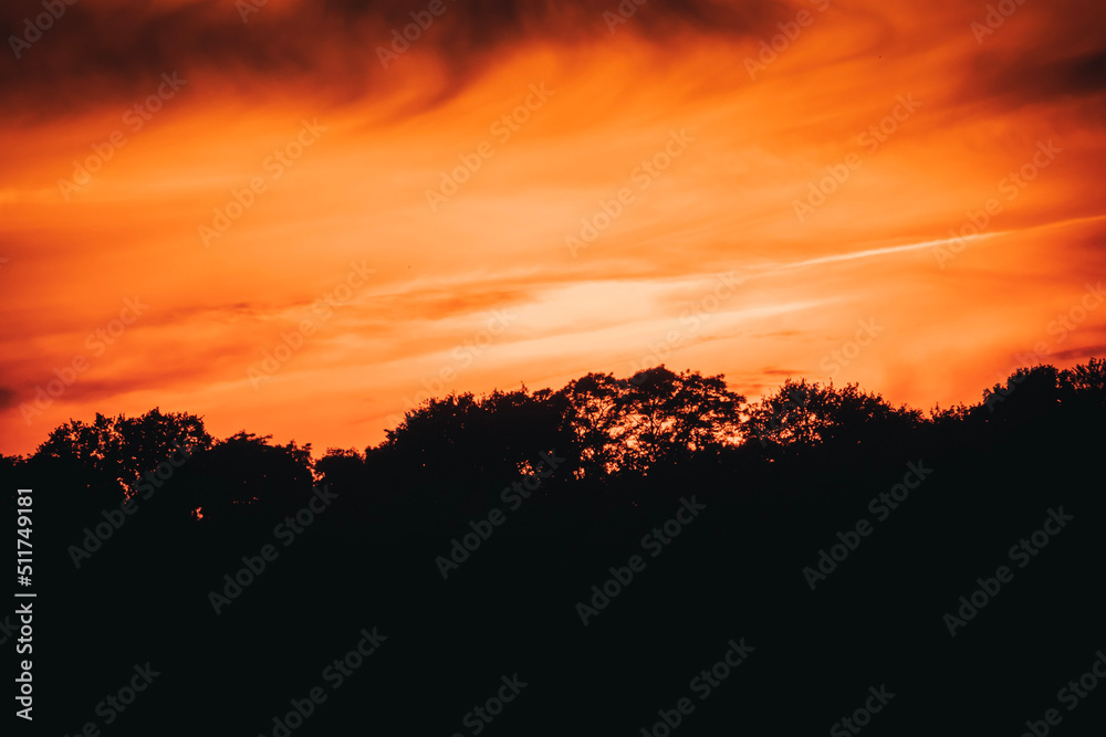 Fototapeta premium sunset in the mountains