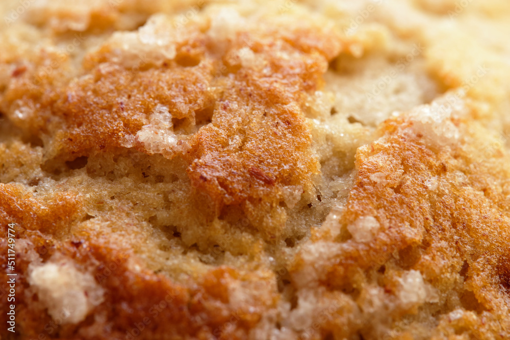 close-up macro shot of a fluffy and delicious muffin. backgroud texture. close-up macro shot of a fluffy and delicious muffin. backgroud texture.