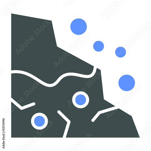Snow Avalanche Icon Style