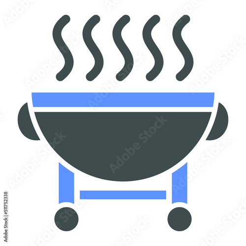 Bbq Grilll Icon Style