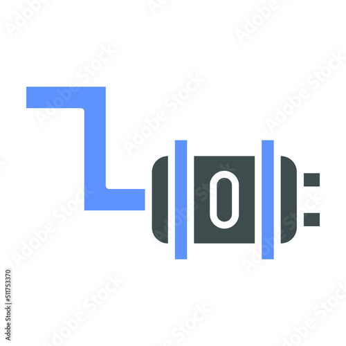 Exhaust Pipe Icon Style