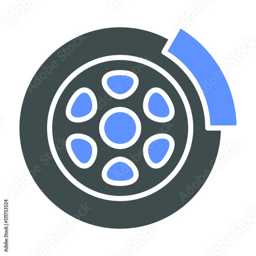 Brake Disc Icon Style